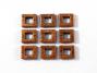 10mm Square Donut Metal Bead - Antique Red Copper